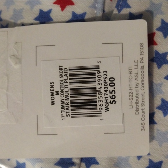 NWT🔥Tummy Control Lady Hagen Skort Red & Blue Stars 🤩 XS or Med - Picture 14 of 14